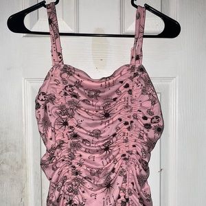 PINK SPIRITUAL MOON & SUN STRETCHY TANK TOP